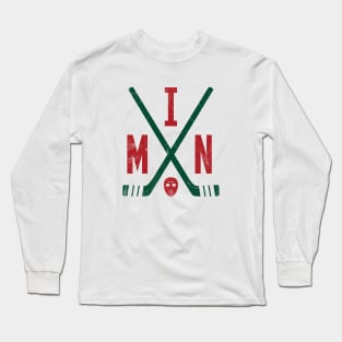 MIN Retro Sticks - White Long Sleeve T-Shirt